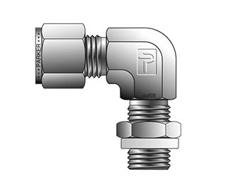 8MSEL8R-S A-LOK Inch Tube Male BSPP Straight Thread Elbow - MSEL R